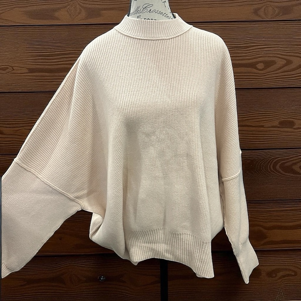 Free People Easy Street Tunic Cream Sweater - Picture 7 of 10